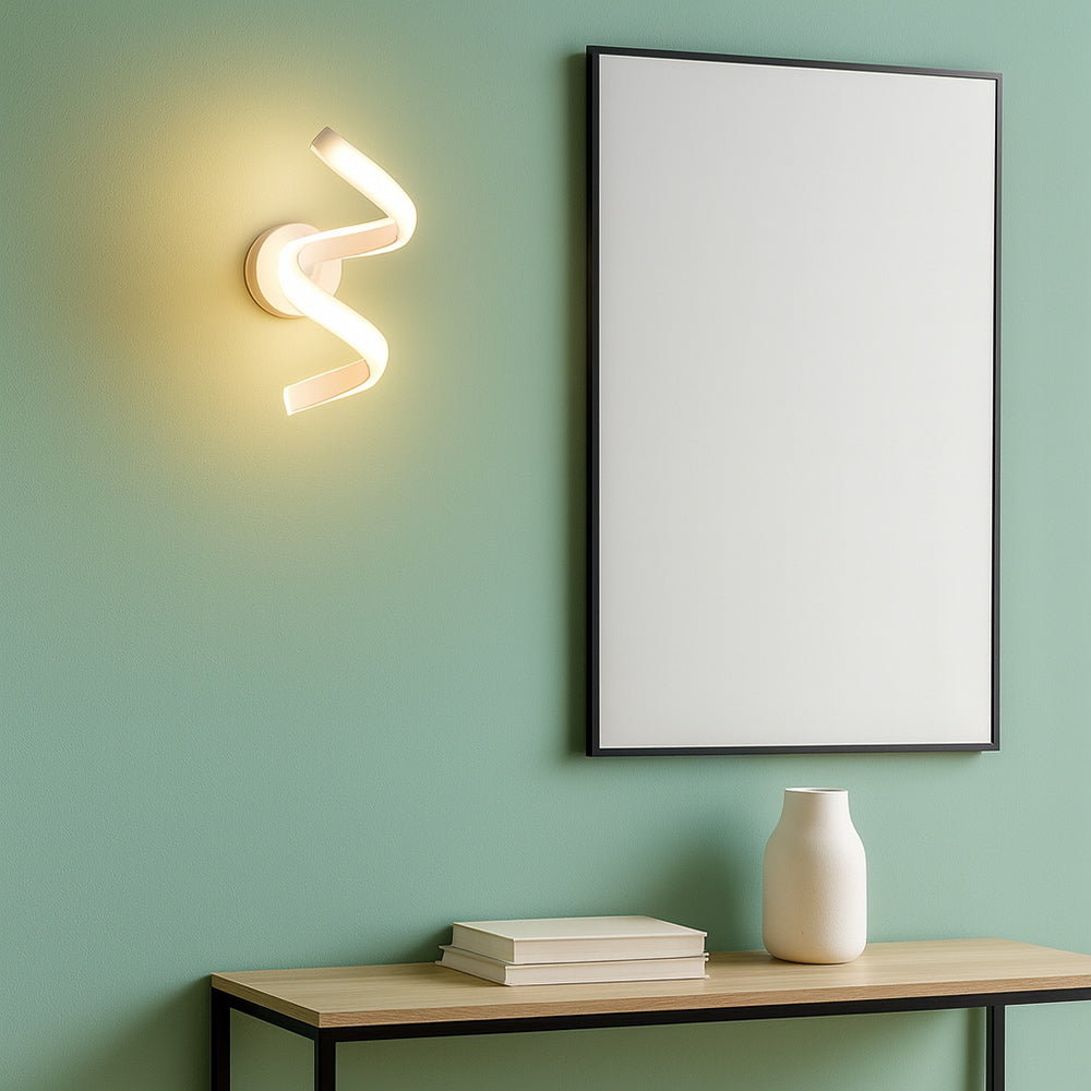Applique a parete stilizzato 9 watt spirale tecnologia colorazione CCT - ambraled