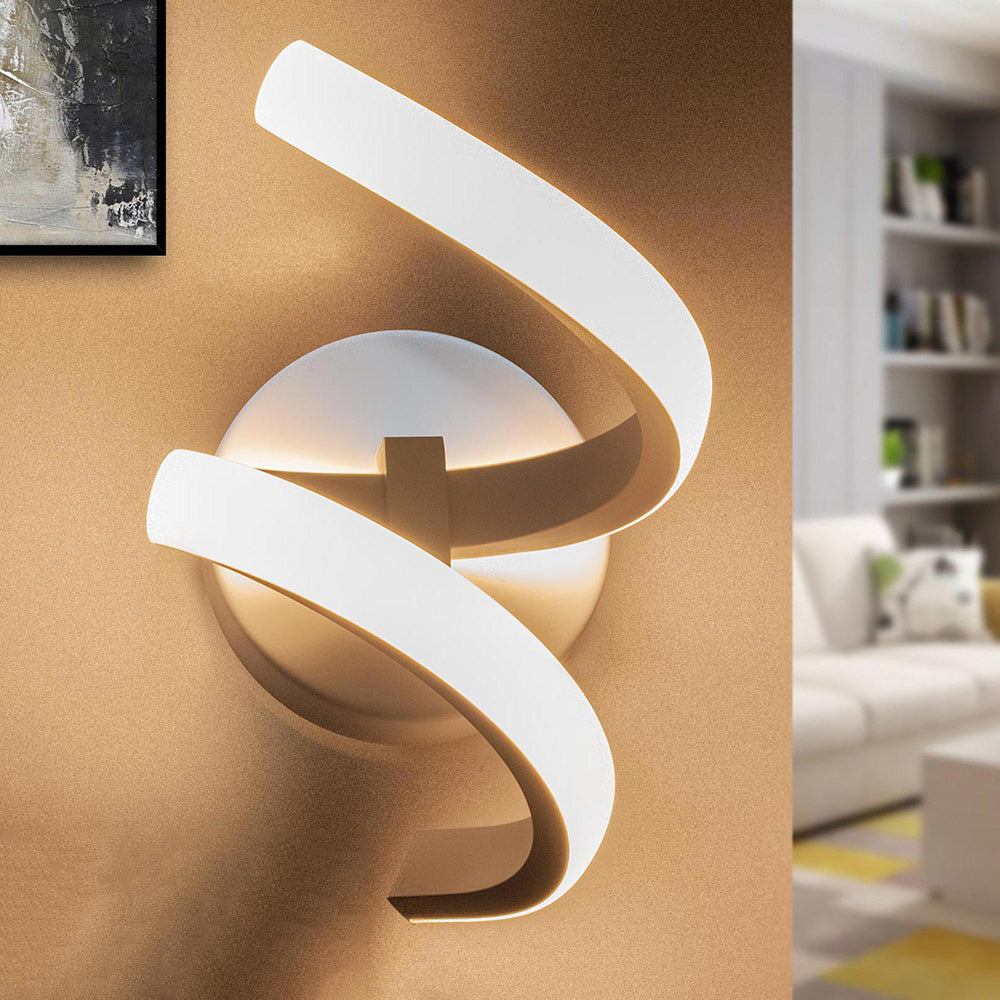 Applique a parete stilizzato 9 watt spirale tecnologia colorazione CCT - ambraled