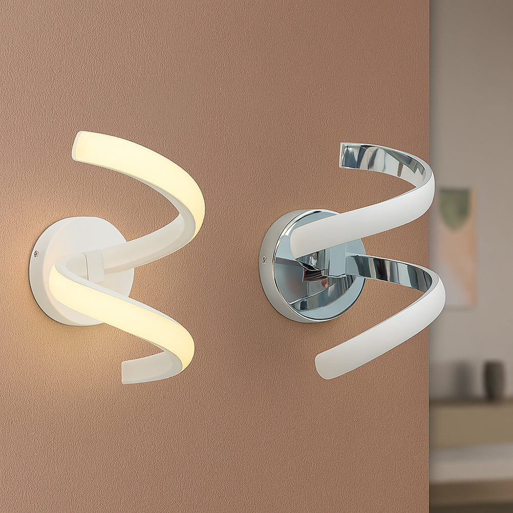 Applique a parete stilizzato 9 watt spirale tecnologia colorazione CCT - ambraled