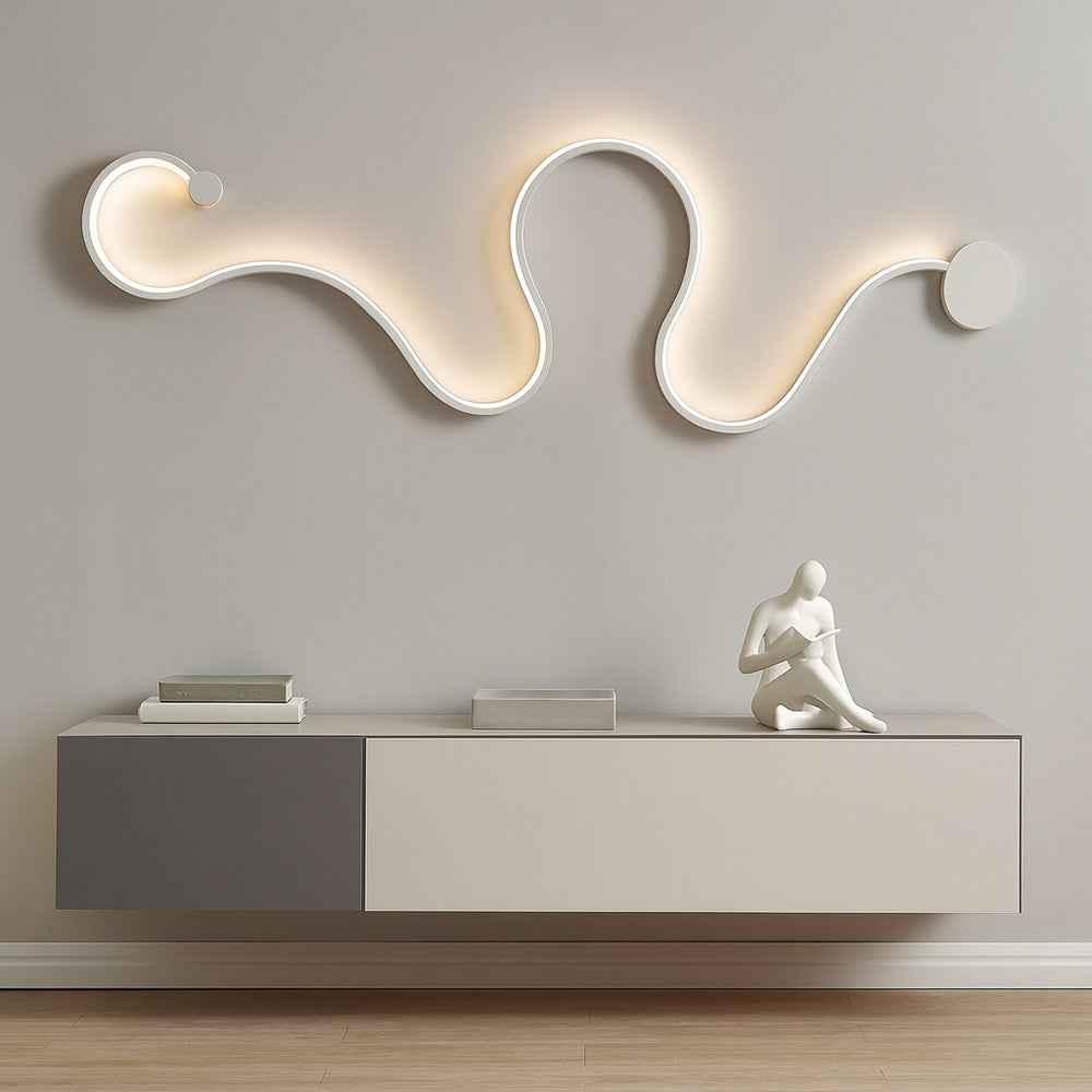 Applique a led 28W decorativo lampada curva con tecnologia CCT - ambraled