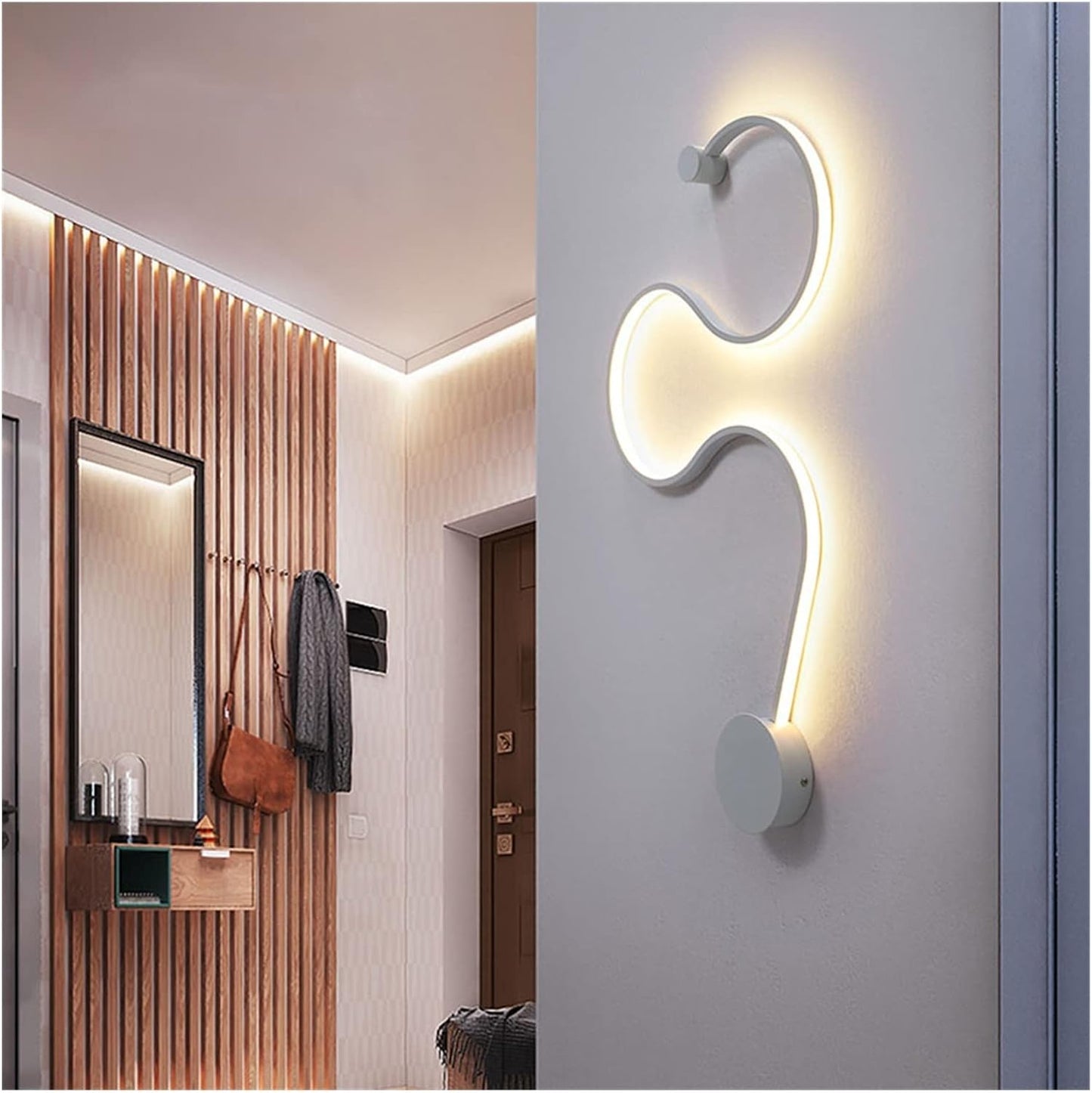 Applique a led 28W decorativo lampada curva con tecnologia CCT - ambraled