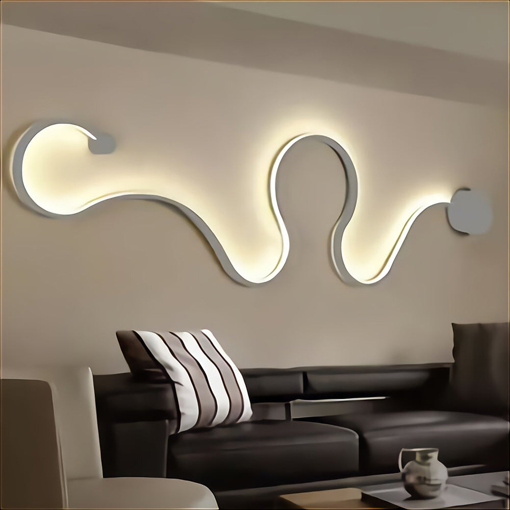 Applique a led 28W decorativo lampada curva con tecnologia CCT - ambraled