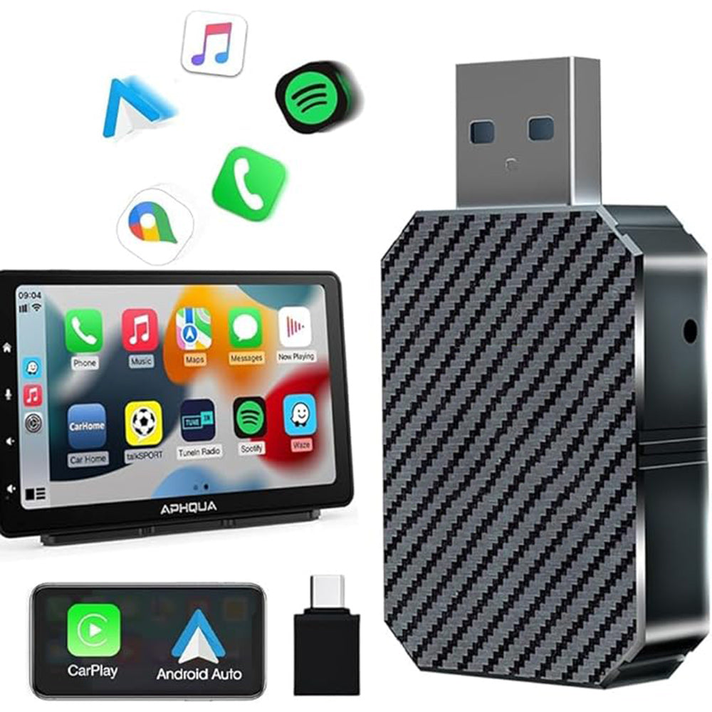 Chiavetta adattatore CarPlay wireless USB Type-C da auto Ios Android - ambraled