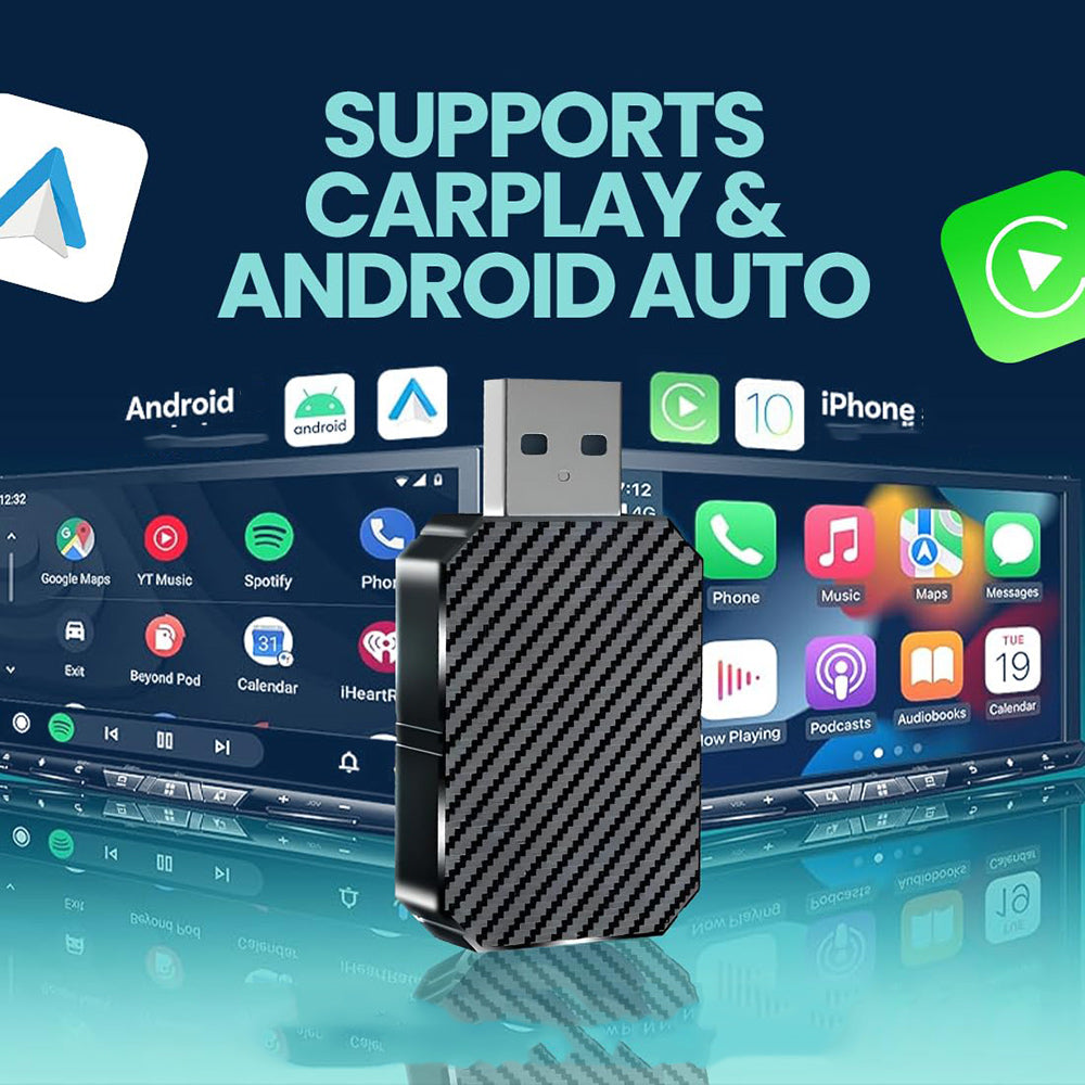Chiavetta adattatore CarPlay wireless USB Type-C da auto Ios Android - ambraled