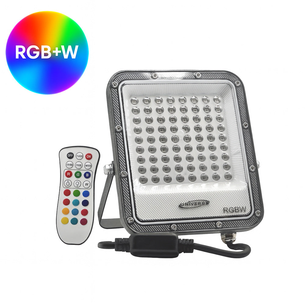 Faro led 25 watt RGB+White proiettore per esterno con telecomando IP65 - ambraled