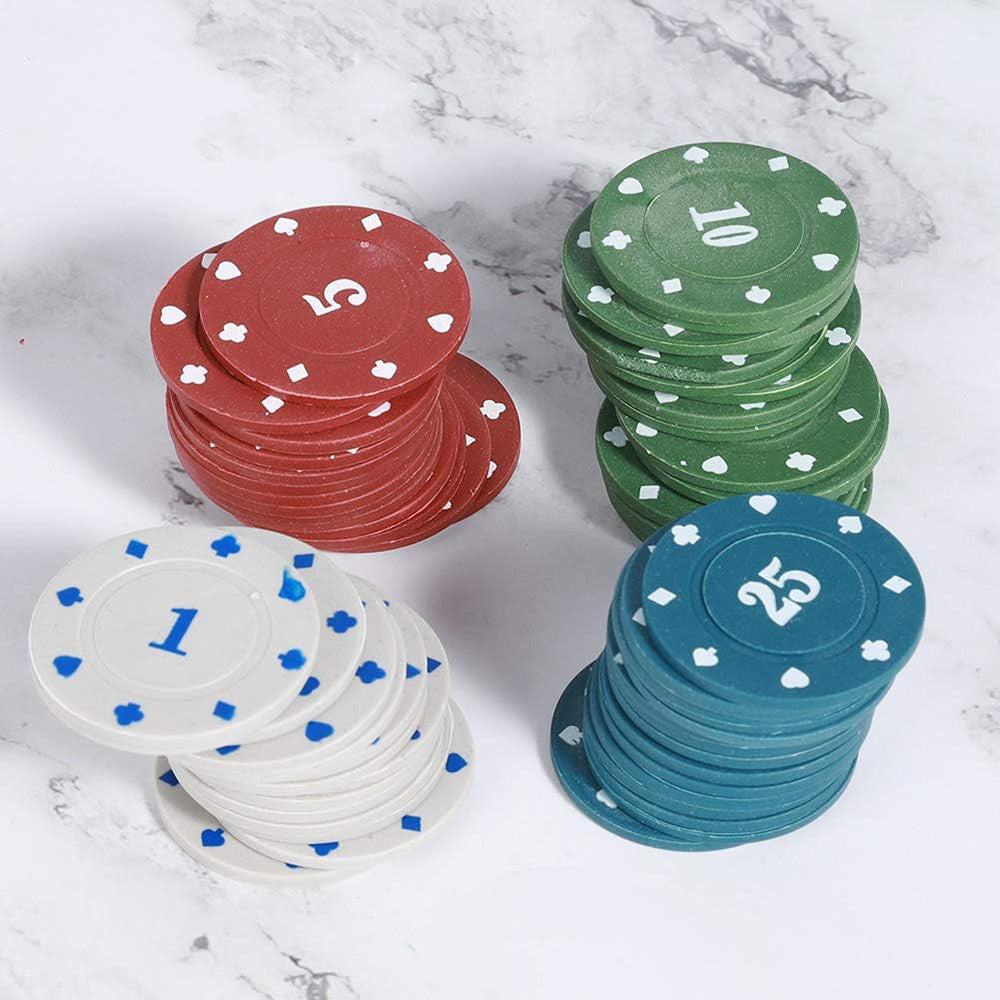 Set da poker 100 fiches con valore in euro con gettone dealer