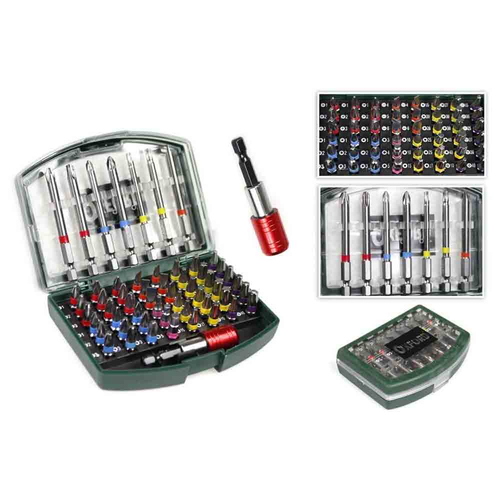 Inserti punte 56 pz per trapano cacciavite taglio croce torx esagonali - ambraled