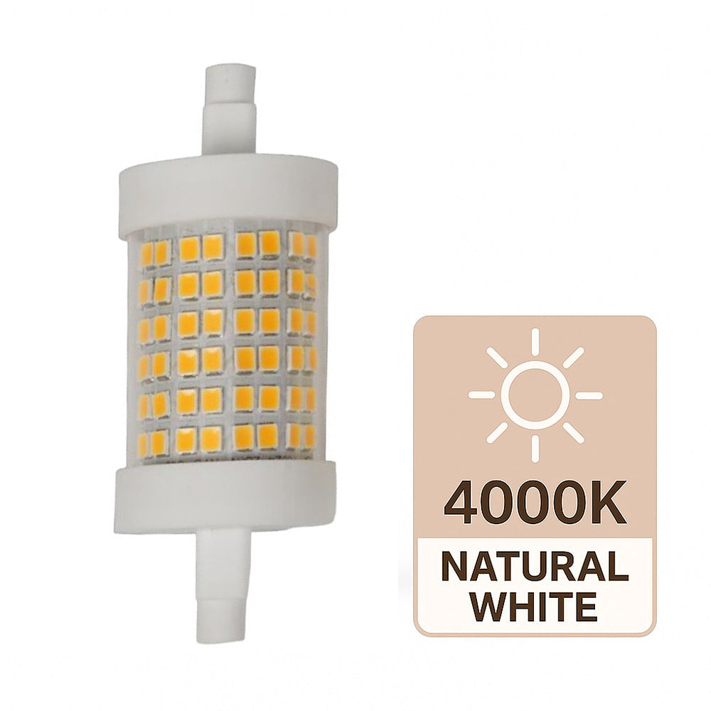 Lampadina led R7S 12 Watt 300° luce bianca calda naturale - ambraled