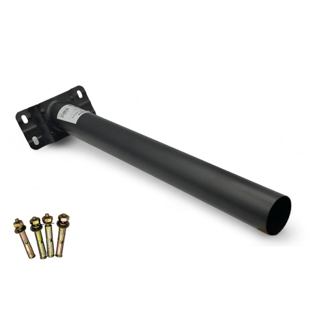 Staffa supporto per lampioni stradale da muro palo in metallo 45 cm - ambraled