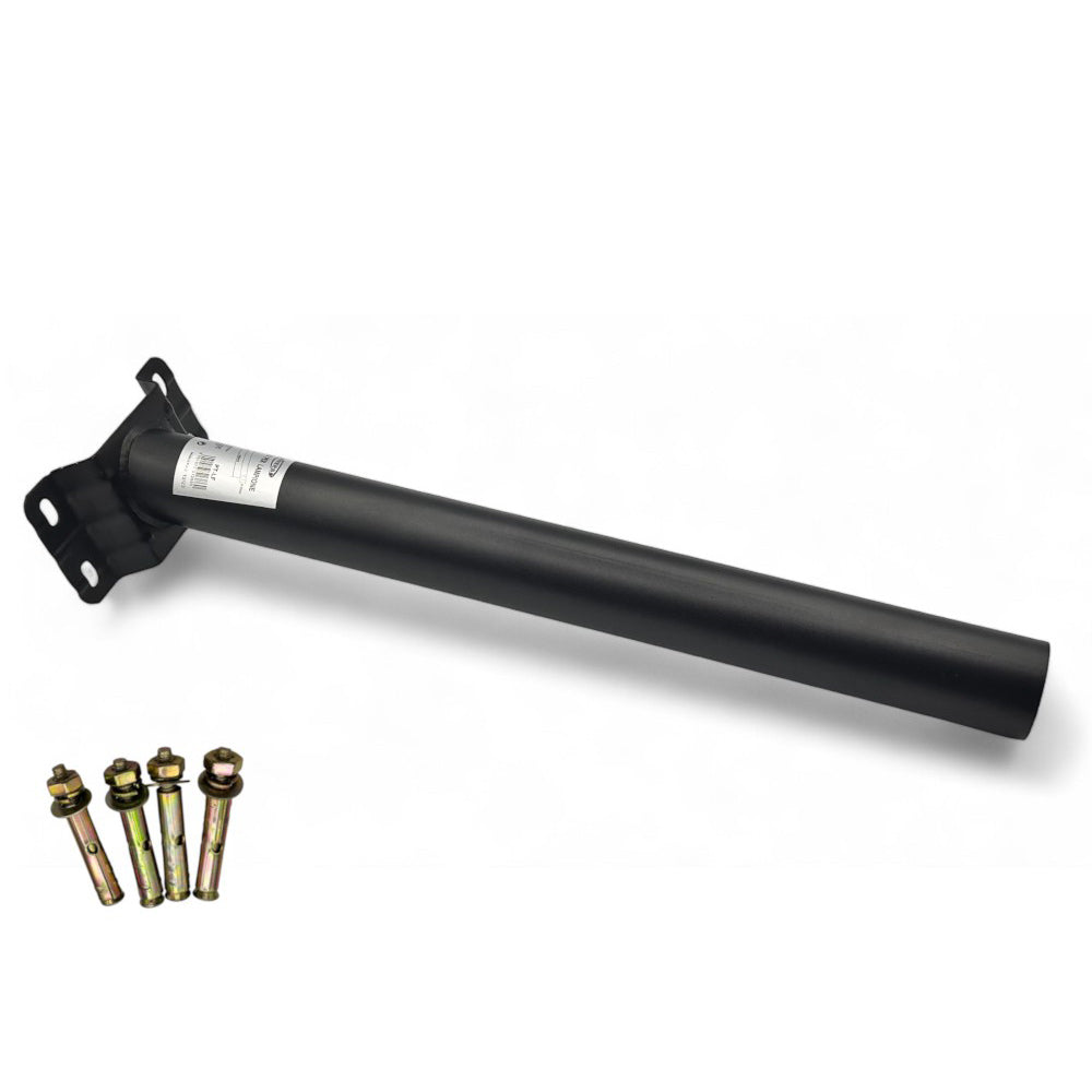 Staffa supporto per lampioni stradale da muro palo in metallo 45 cm - ambraled
