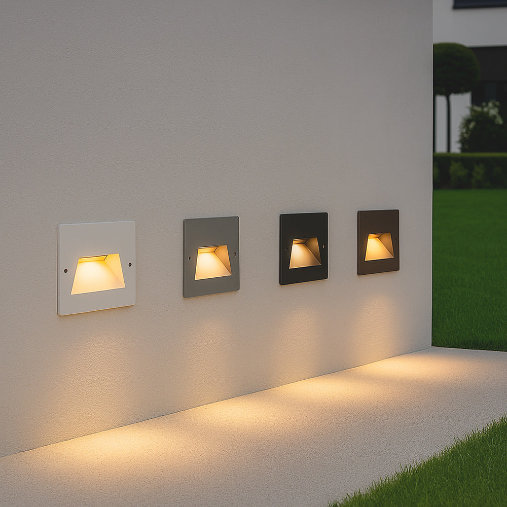 Faretto incasso per cassetta 503 segnapasso 3W CCT con switch IP65 - ambraled
