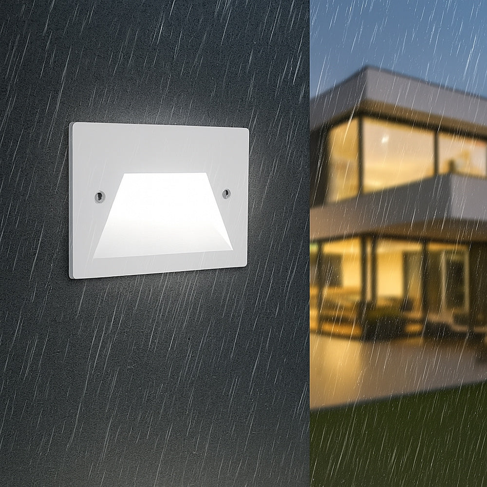 Faretto incasso per cassetta 503 segnapasso 3W CCT con switch IP65 - ambraled
