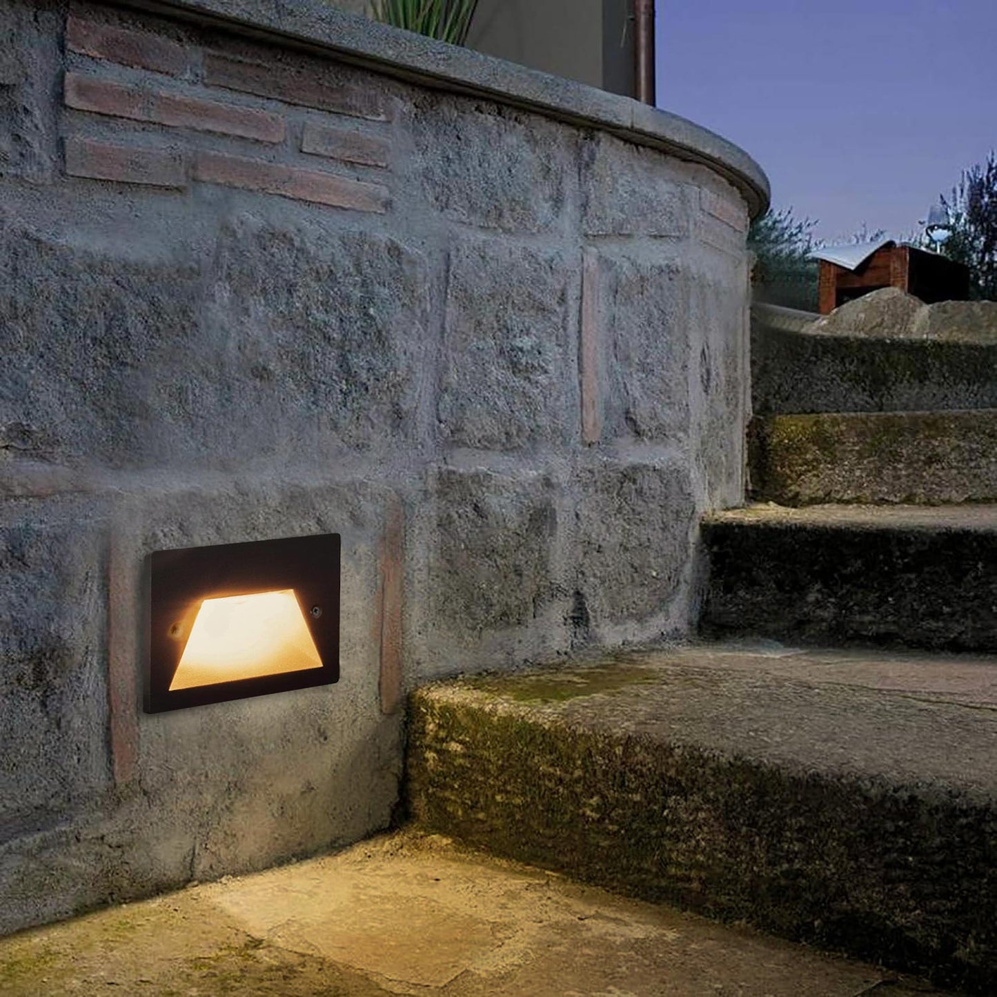 Faretto incasso per cassetta 503 segnapasso 3W CCT con switch IP65 - ambraled