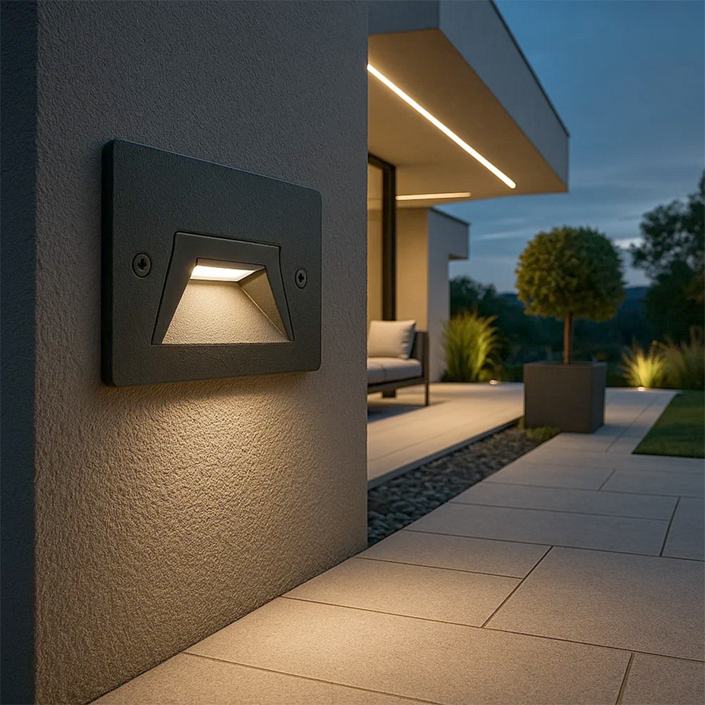 Faretto incasso per cassetta 503 segnapasso 3W CCT con switch IP65 - ambraled