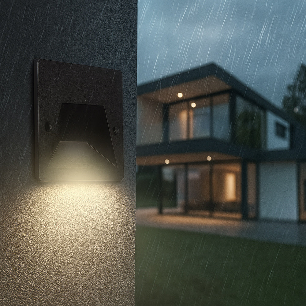 Faretto incasso per cassetta 503 segnapasso 3W CCT con switch IP65 - ambraled