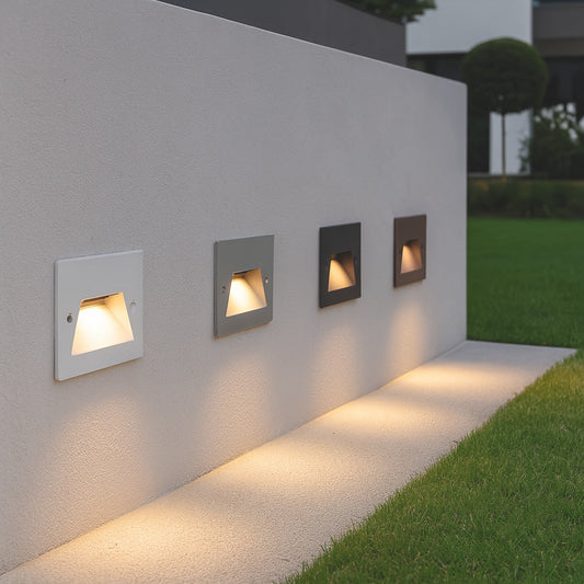 Faretto incasso per cassetta 503 segnapasso 3W CCT con switch IP65 - ambraled