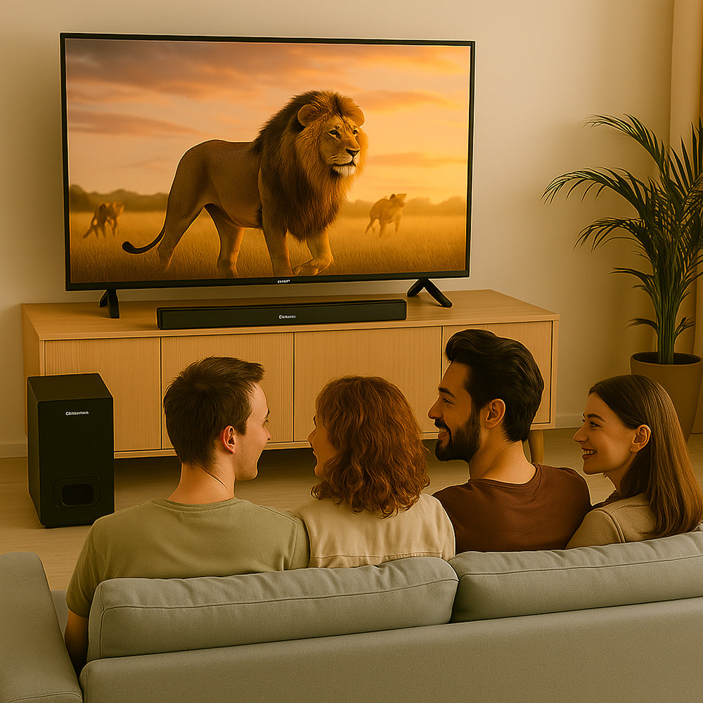 Soundbar con subwoofer per tv bluetooth 240 watt 2.1CH ingresso ottico - ambraled