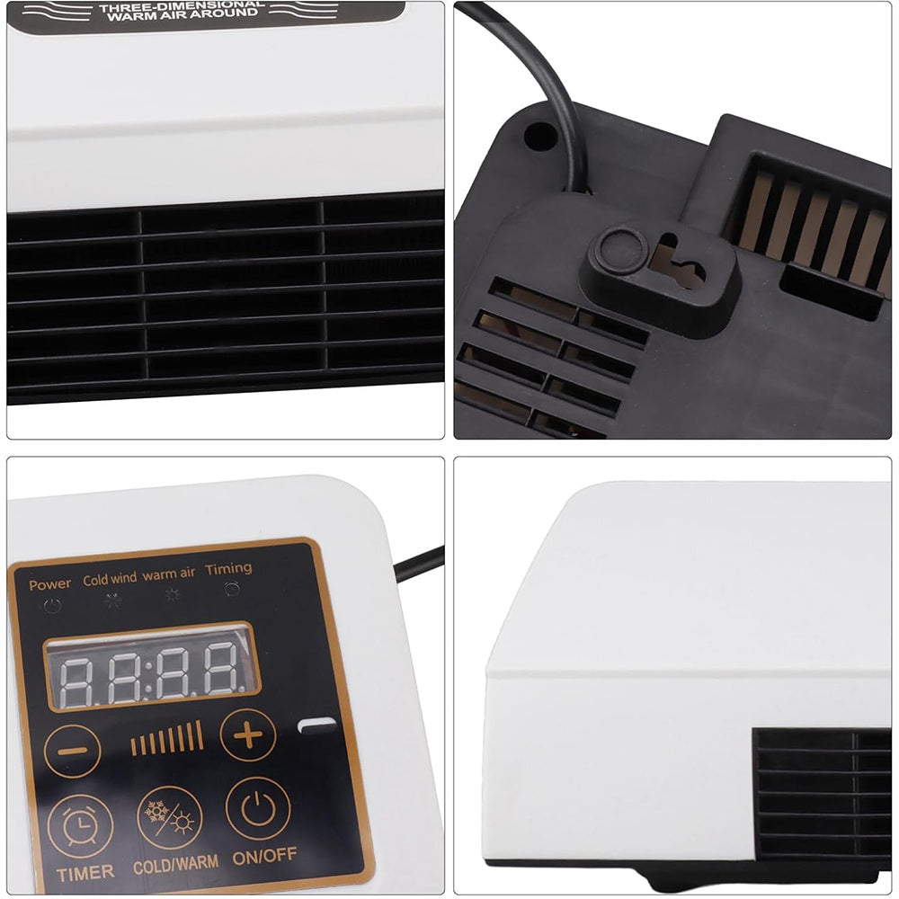 Termoconvettore aria calda fredda 1500W con telecomando caldo bagno - ambraled
