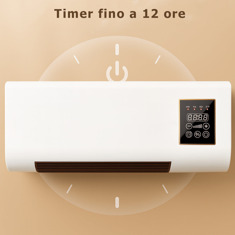 Termoconvettore aria calda fredda 1500W con telecomando caldo bagno - ambraled