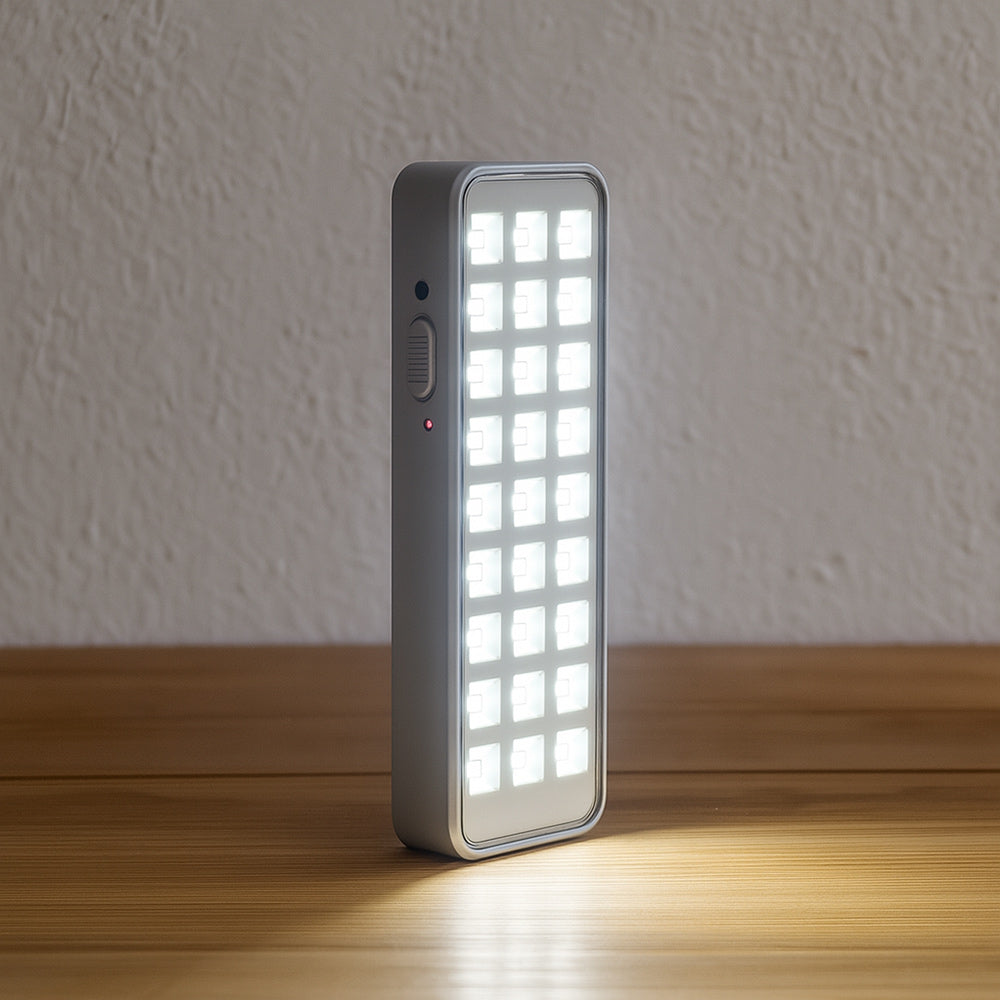Lampada torcia emergenza ricaricabile USB 30 e 60 led dimmerabile - ambraled