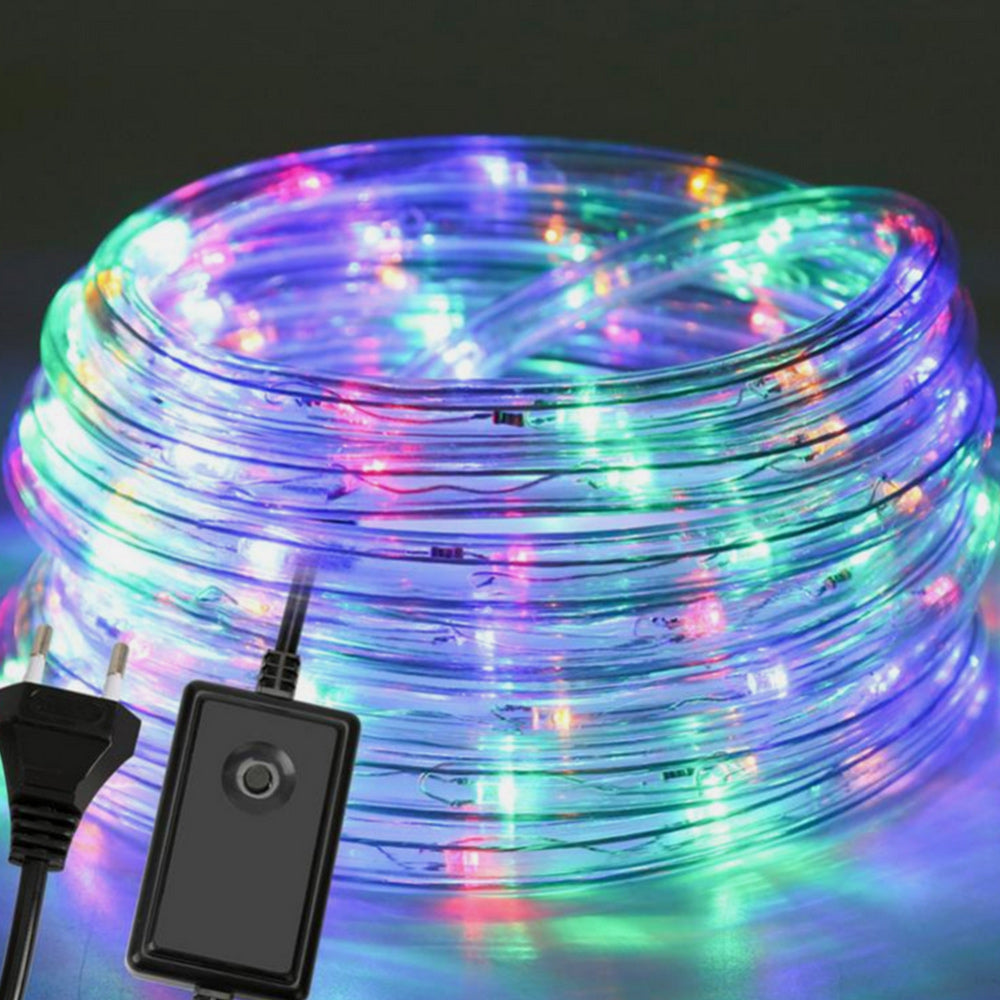Tubo luminoso a led luci di natale multicolor rgb 8 modalità di giochi - ambraled