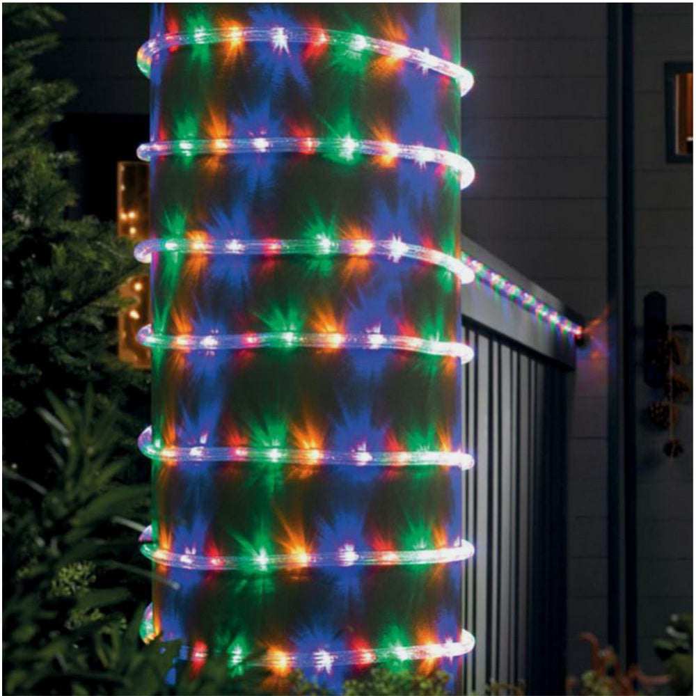 Tubo luminoso a led luci di natale multicolor rgb 8 modalità di giochi - ambraled