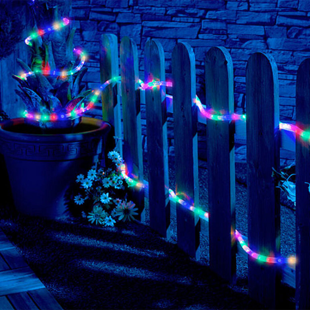 Tubo luminoso a led luci di natale multicolor rgb 8 modalità di giochi - ambraled