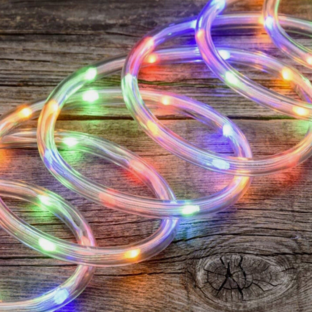 Tubo luminoso a led luci di natale multicolor rgb 8 modalità di giochi - ambraled
