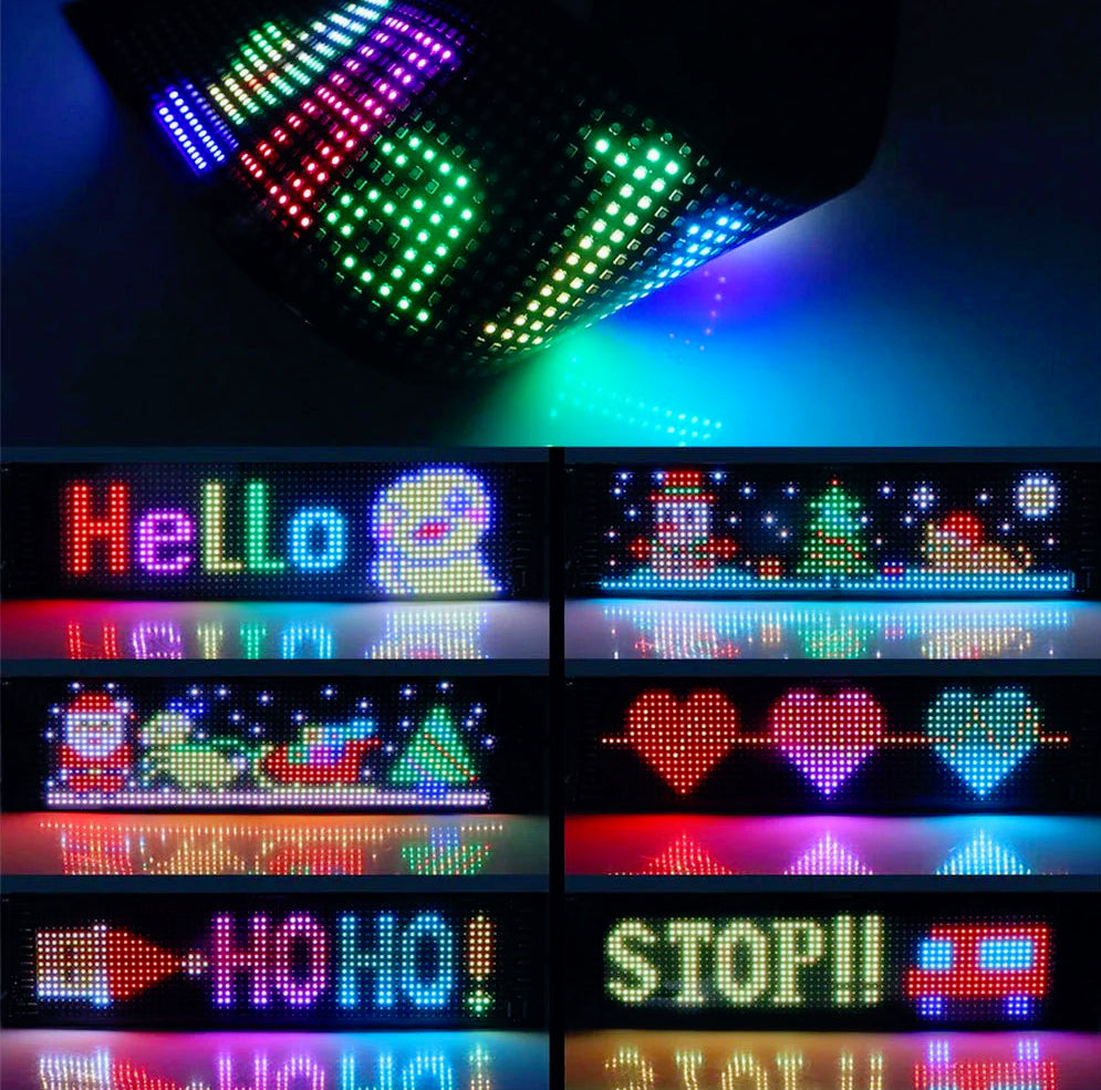 Tabella display LED RGB flessibile programmabile – Con telecomando e app per personalizzare luci e colori