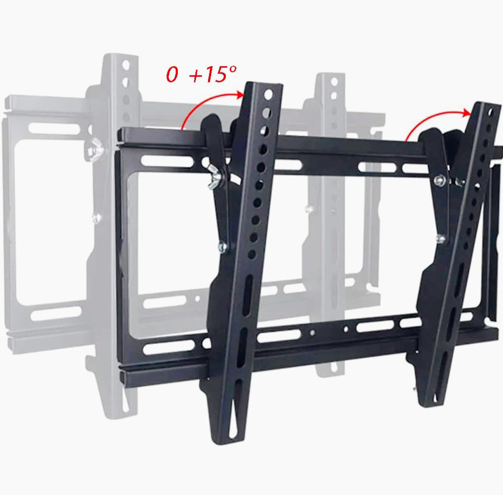 Staffa TV a parete fissa/inclinabile 14"-42" – Regolazione fino a 15°, montaggio sicuro