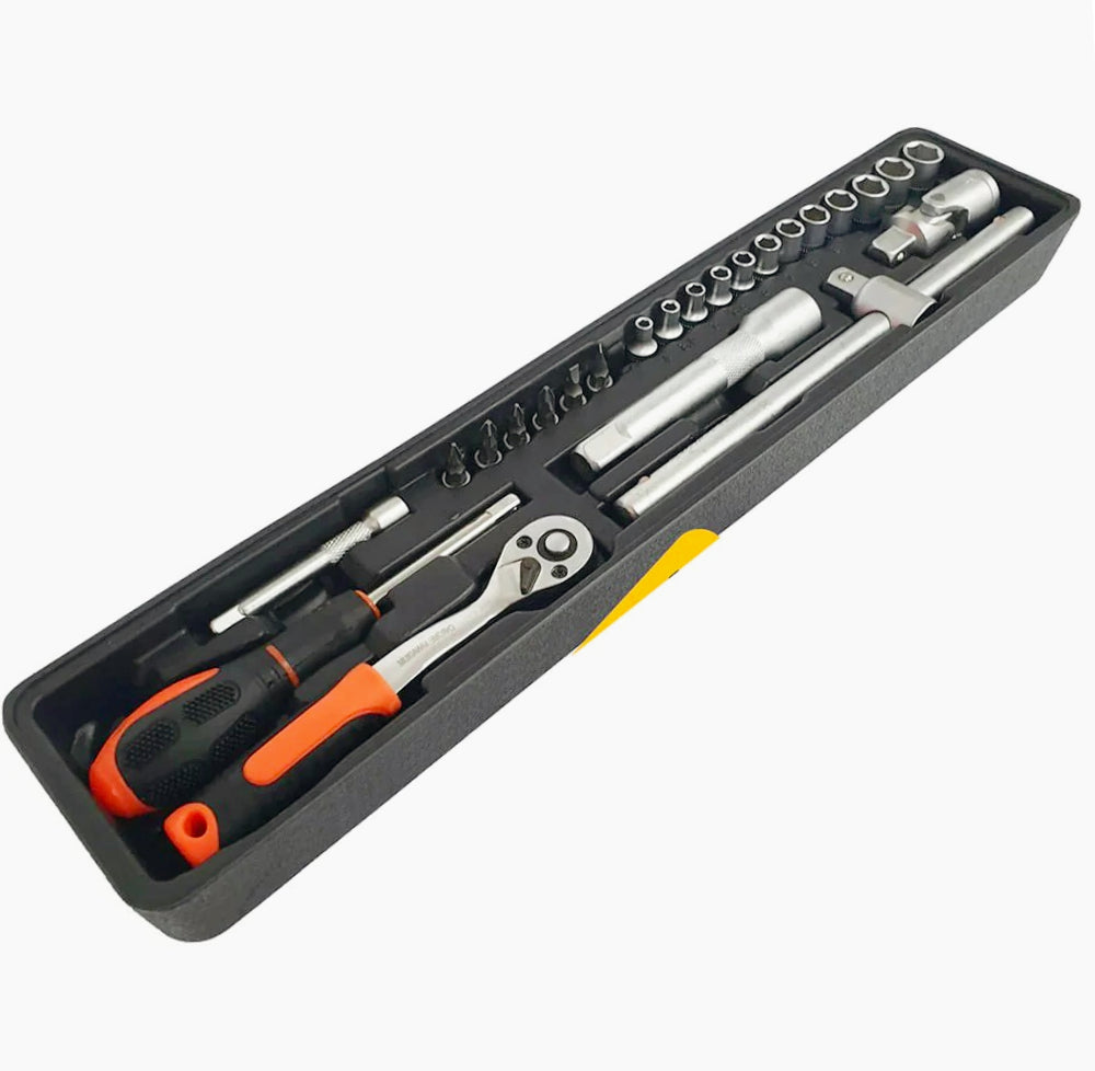 Cassetta attrezzi 5 scomparti – 85 accessori per fai da te - ambraled