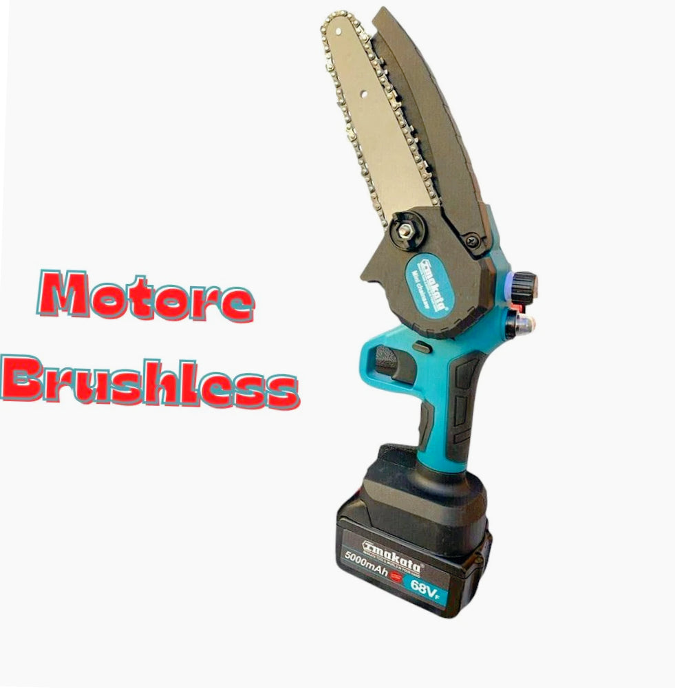 Motosega 68V – 2 batterie 8" lama + brushless + oliatore - ambraled