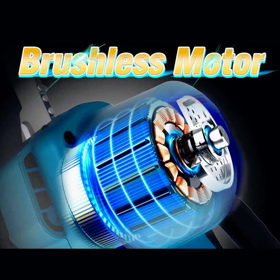 Motosega 68V – 2 batterie 8" lama + brushless + oliatore - ambraled