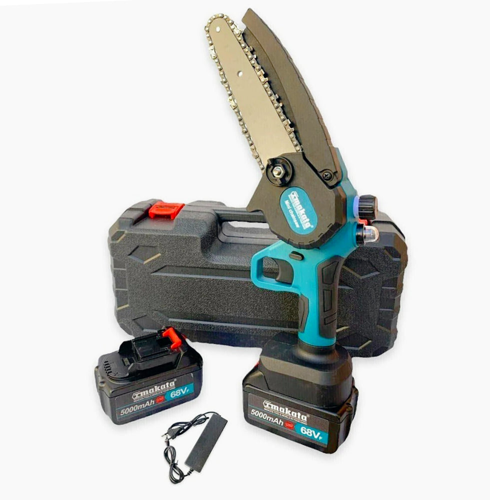 Motosega 68V – 2 batterie 8" lama + brushless + oliatore - ambraled