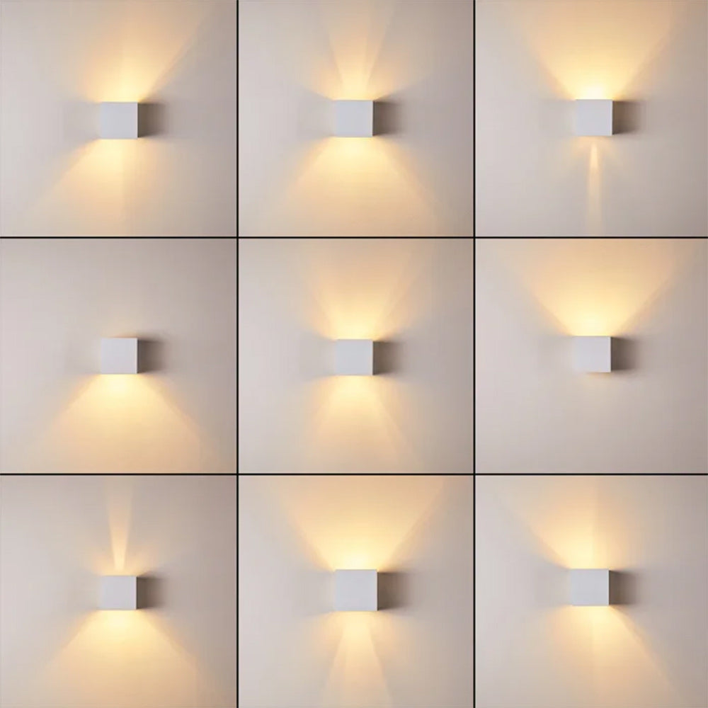 Applique a parete LED tecnologia CCT 12 W doppia emissione luce IP65 - ambraled