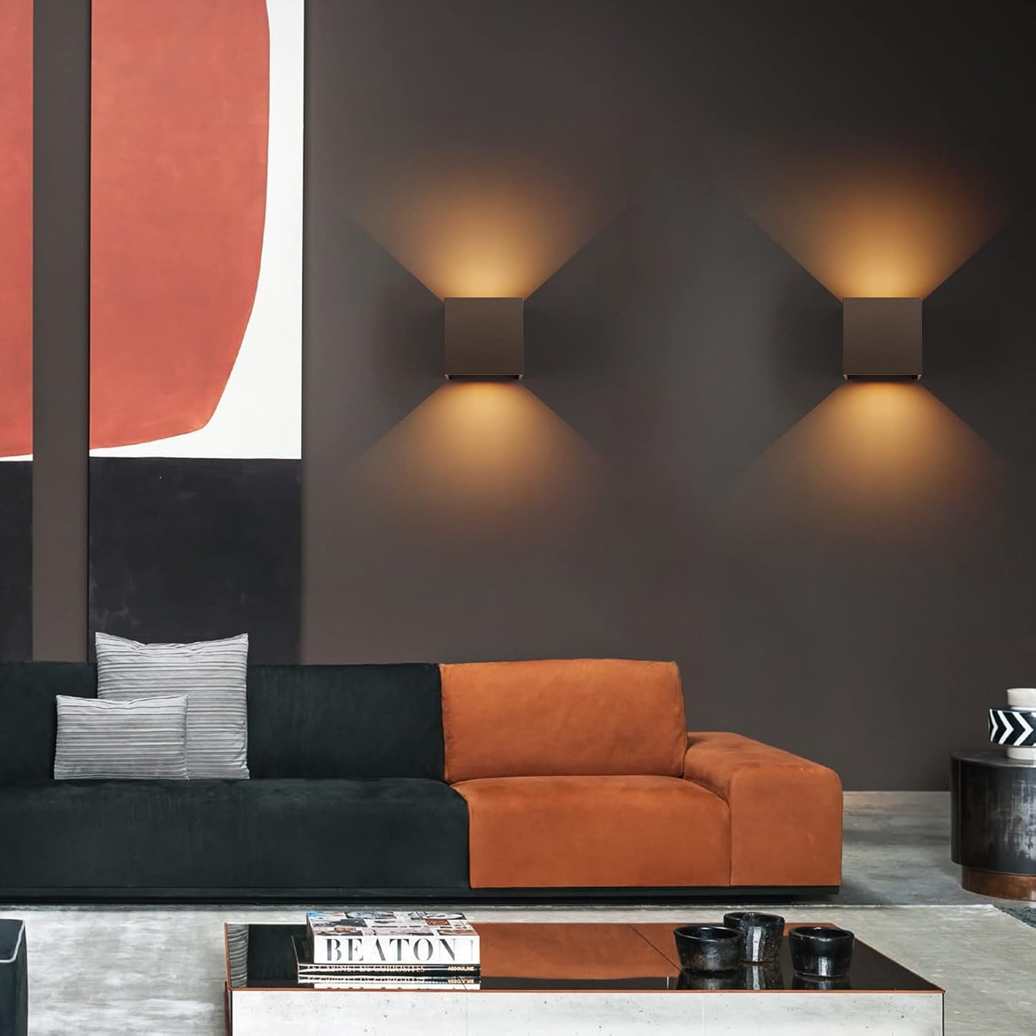 Applique a parete LED tecnologia CCT 12 W doppia emissione luce IP65 - ambraled