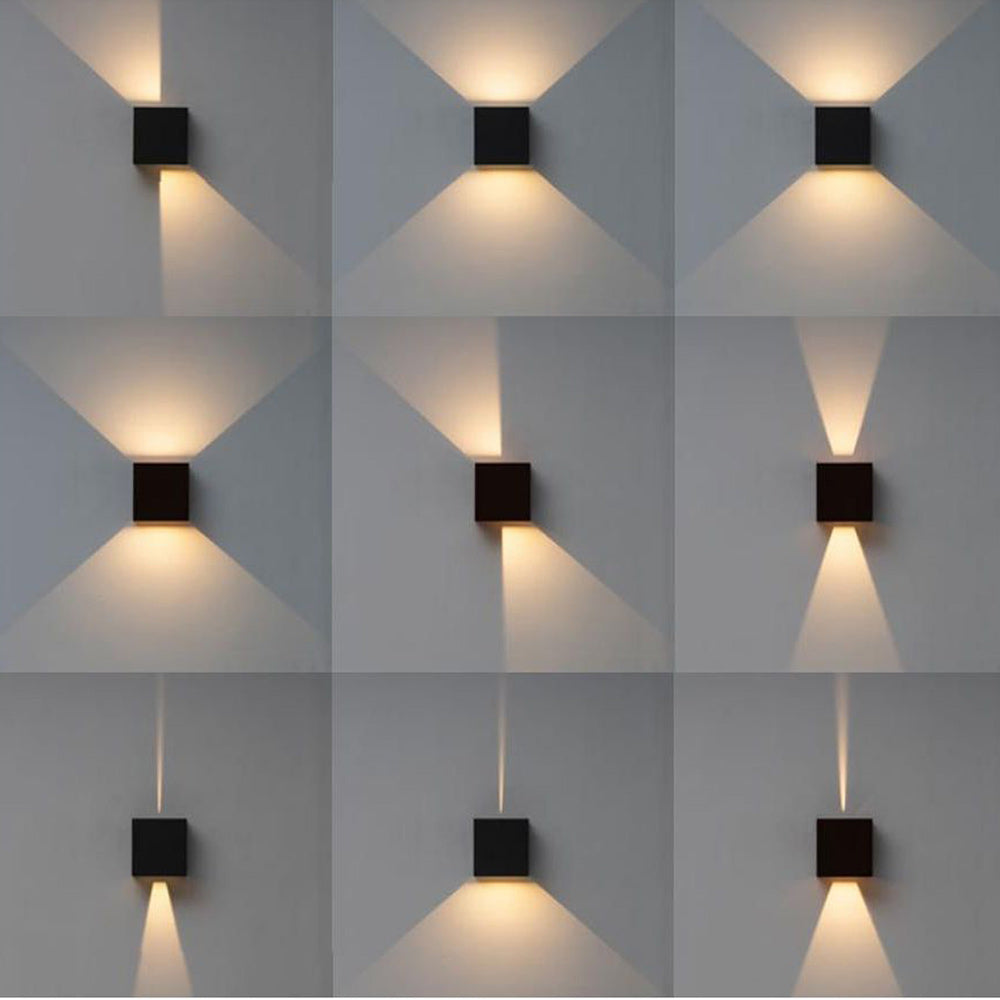 Applique a parete LED tecnologia CCT 12 W doppia emissione luce IP65 - ambraled