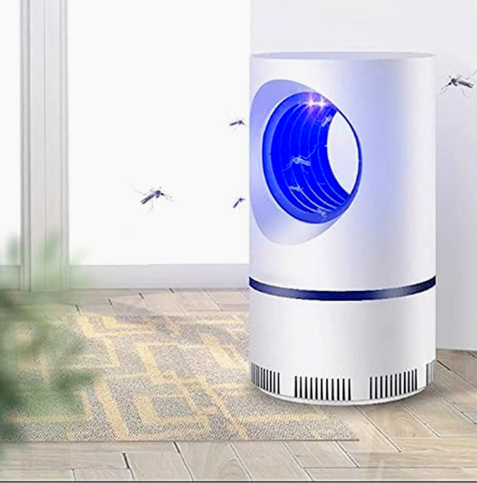 Zanzariera elettrica USB con aspiratore vortice, luce LED e luce UV – Cattura insetti in modo efficace e silenzioso