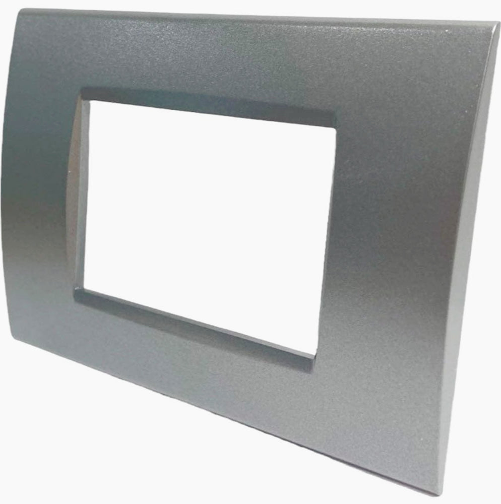 Placchetta Grigio Scuro 3-7 Posti – Compatibile con Living Light Cassetta 503