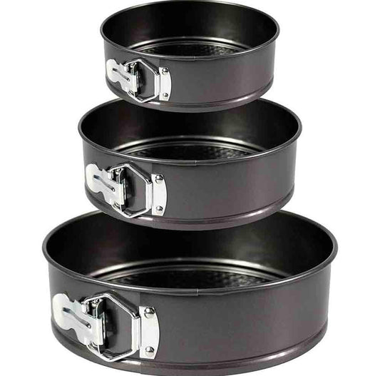Tortiera apribile con cerniera – 3 teglie da 24 cm, 26 cm e 28 cm, per forno