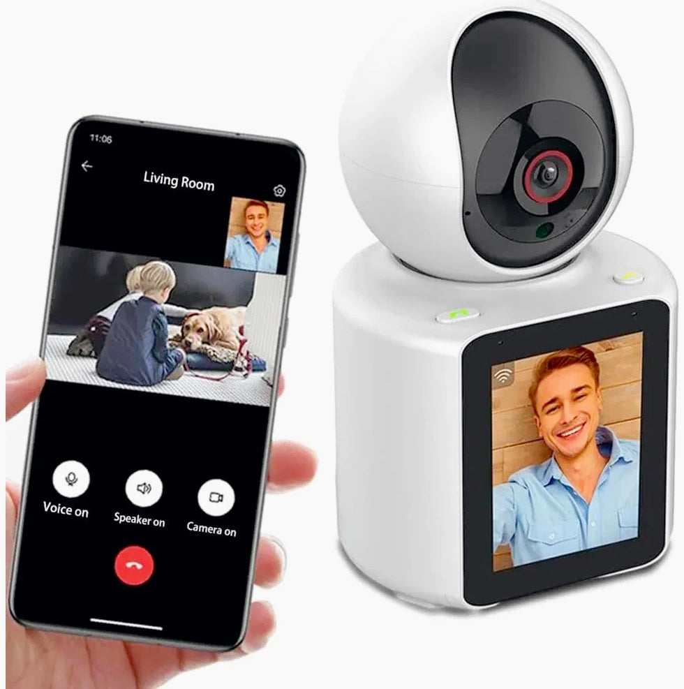 Telecamera Wi-Fi Full HD 1080P con monitor 2,8” e funzione videochiamata