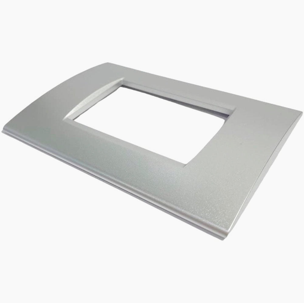 Placchetta Argento da 3 a 7 Posti – Compatibile con Living Light Cassetta 503