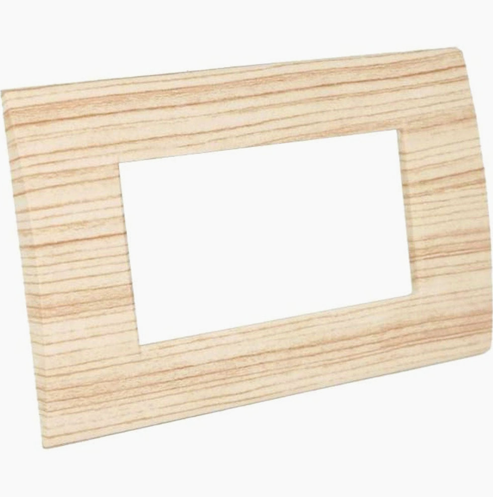 Placchetta Legno-Chiaro 3-7 Posti – Compatibile con Living Light Cassetta 503