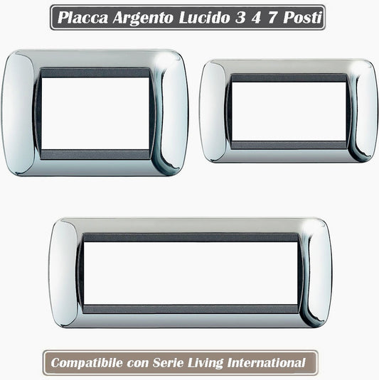 Cuscino divano argento lucido 3-7 posti, compatibile Living International