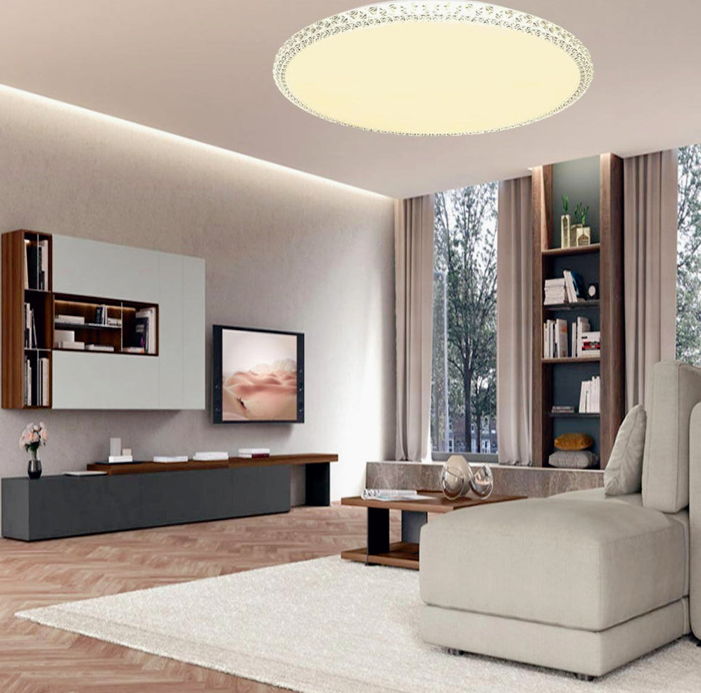 Plafoniera LED Dimmerabile 60W - CCT con 3 Colorazioni di Luce (6500K Fredda / 4000K Naturale / 3000K Calda)