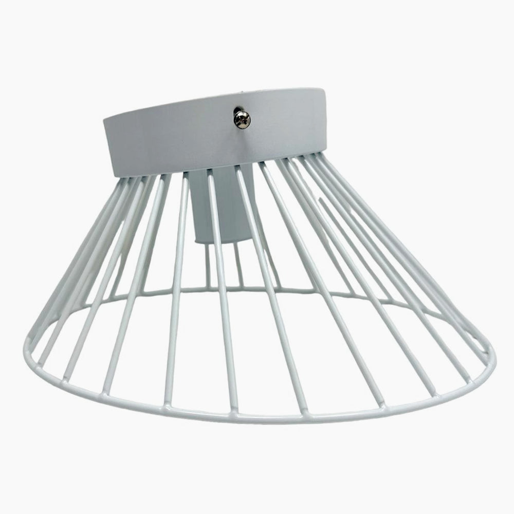 Plafoniera con Paralume in Metallo Decorativa - Stile Contemporaneo, Base E27