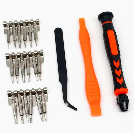 Set 21 cacciaviti magnetici di precisione con custodia, ideali per fai da te - ambraled