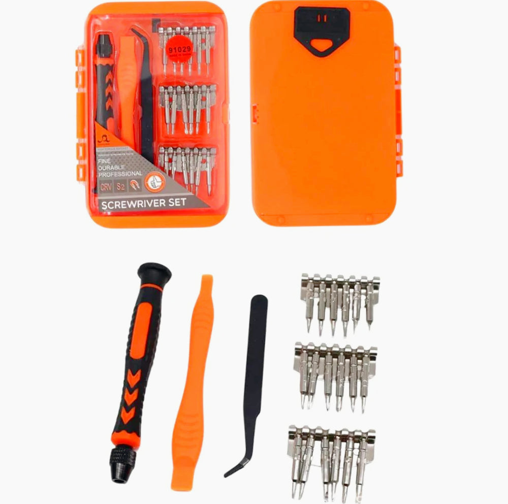 Set 21 cacciaviti magnetici di precisione con custodia, ideali per fai da te - ambraled