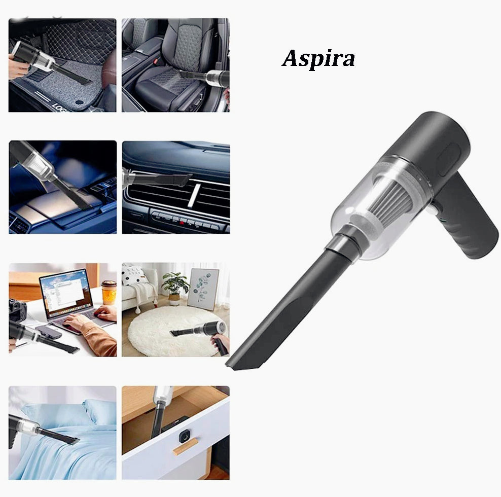 Aspirapolvere mini 2 in 1 – aspira/soffia USB ricaricabile - ambraled