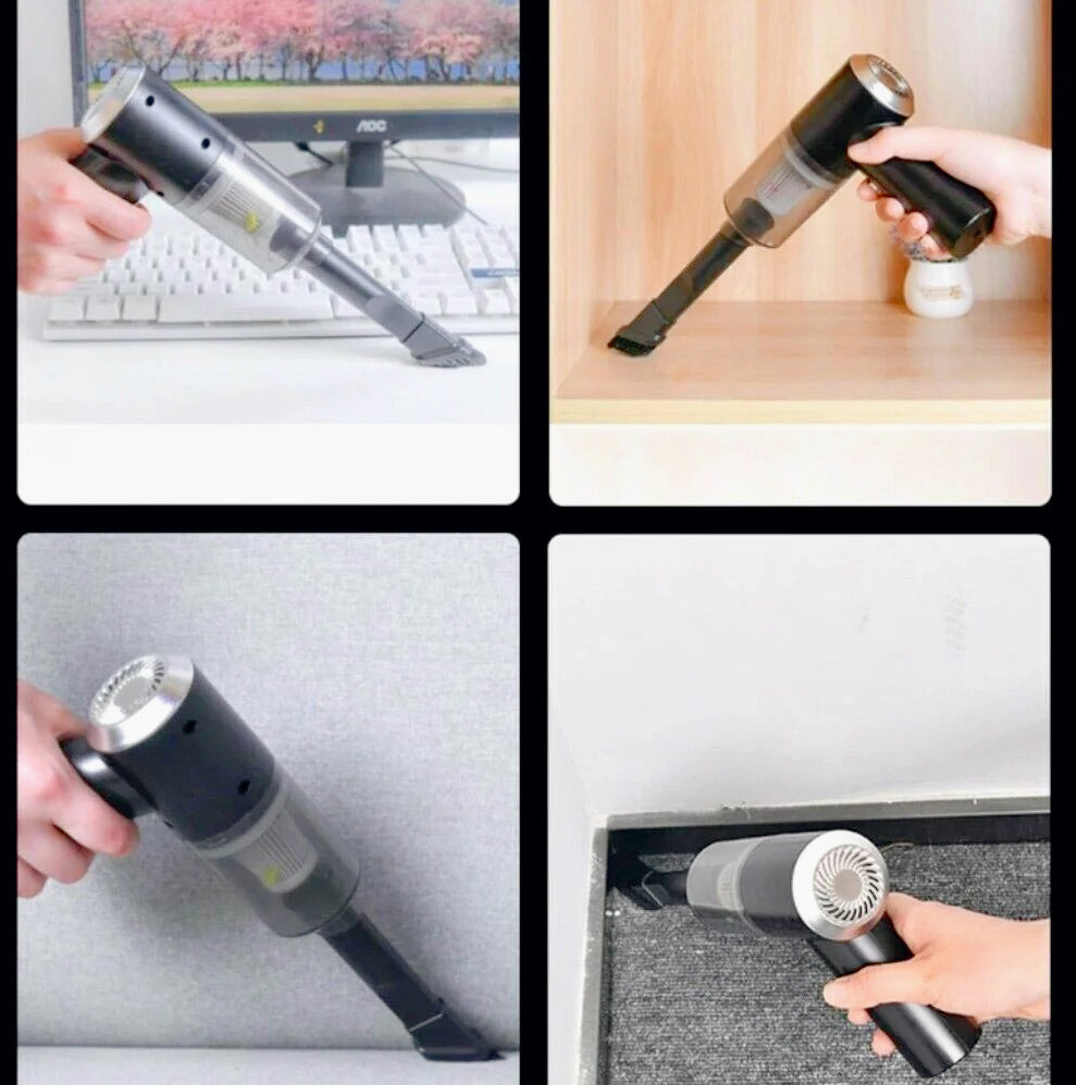 Aspirapolvere mini 2 in 1 – aspira/soffia USB ricaricabile - ambraled
